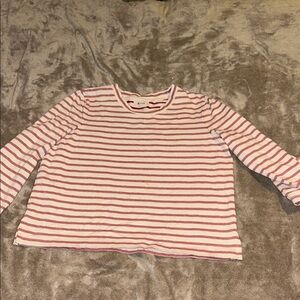 Madewell Striped faded top, slit sides made inside out super cute has two spots